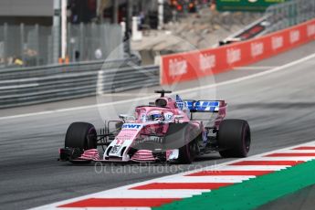 World © Octane Photographic Ltd. Formula 1 – Austrian GP - Qualifying. Sahara Force India VJM11 - Sergio Perez. Red Bull Ring, Spielberg, Austria. Saturday 30th June 2018.