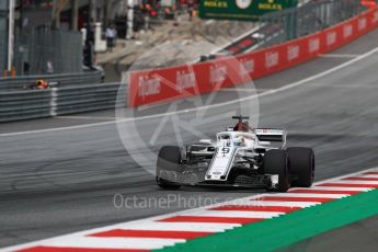 World © Octane Photographic Ltd. Formula 1 – Austrian GP - Qualifying. Alfa Romeo Sauber F1 Team C37 – Charles Leclerc. Red Bull Ring, Spielberg, Austria. Saturday 30th June 2018.