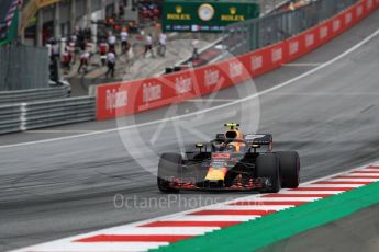 World © Octane Photographic Ltd. Formula 1 – Austrian GP - Qualifying. Aston Martin Red Bull Racing TAG Heuer RB14 – Max Verstappen. Red Bull Ring, Spielberg, Austria. Saturday 30th June 2018.