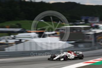 World © Octane Photographic Ltd. Formula 1 – Austrian GP - Qualifying. Alfa Romeo Sauber F1 Team C37 – Charles Leclerc. Red Bull Ring, Spielberg, Austria. Saturday 30th June 2018.