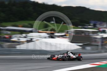 World © Octane Photographic Ltd. Formula 1 – Austrian GP - Qualifying. Haas F1 Team VF-18 – Romain Grosjean. Red Bull Ring, Spielberg, Austria. Saturday 30th June 2018.