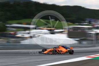 World © Octane Photographic Ltd. Formula 1 – Austrian GP - Qualifying. McLaren MCL33 – Stoffel Vandoorne. Red Bull Ring, Spielberg, Austria. Saturday 30th June 2018.
