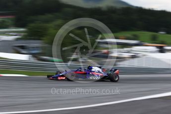 World © Octane Photographic Ltd. Formula 1 – Austrian GP - Qualifying. Scuderia Toro Rosso STR13 – Pierre Gasly. Red Bull Ring, Spielberg, Austria. Saturday 30th June 2018.
