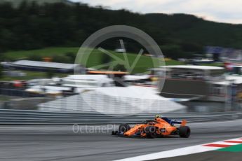 World © Octane Photographic Ltd. Formula 1 – Austrian GP - Qualifying. McLaren MCL33 – Stoffel Vandoorne. Red Bull Ring, Spielberg, Austria. Saturday 30th June 2018.