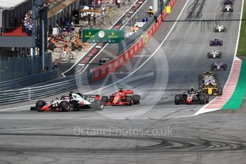 World © Octane Photographic Ltd. Formula 1 – Austrian GP - Race. Scuderia Ferrari SF71-H – Sebastian Vettel. Red Bull Ring, Spielberg, Austria. Sunday 1st July 2018.