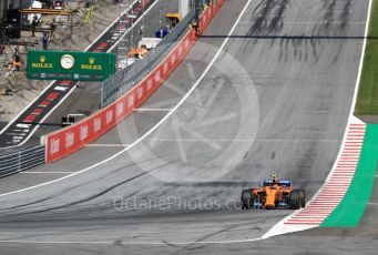 World © Octane Photographic Ltd. Formula 1 – Austrian GP - Race. McLaren MCL33 – Stoffel Vandoorne. Red Bull Ring, Spielberg, Austria. Sunday 1st July 2018.