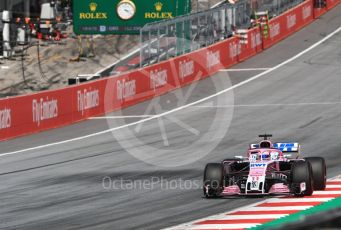 World © Octane Photographic Ltd. Formula 1 – Austrian GP - Race. Sahara Force India VJM11 - Sergio Perez. Red Bull Ring, Spielberg, Austria. Sunday 1st July 2018.