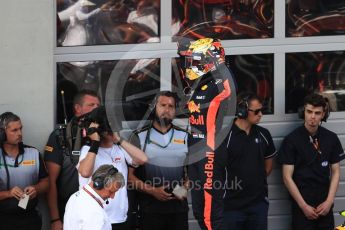 World © Octane Photographic Ltd. Formula 1 – Austrian GP - Race Podium. Aston Martin Red Bull Racing TAG Heuer RB14 – Max Verstappen. Red Bull Ring, Spielberg, Austria. Sunday 1st July 2018.