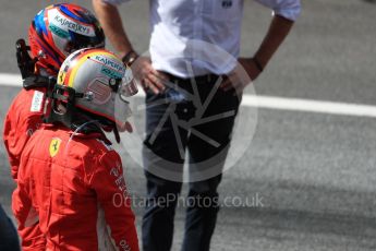 World © Octane Photographic Ltd. Formula 1 – Austrian GP - Race Podium. Scuderia Ferrari SF71-H – Kimi Raikkonen and Sebastian Vettel. Red Bull Ring, Spielberg, Austria. Sunday 1st July 2018.