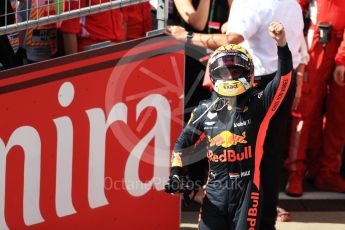 World © Octane Photographic Ltd. Formula 1 – Austrian GP - Race Podium. Aston Martin Red Bull Racing TAG Heuer RB14 – Max Verstappen. Red Bull Ring, Spielberg, Austria. Sunday 1st July 2018.