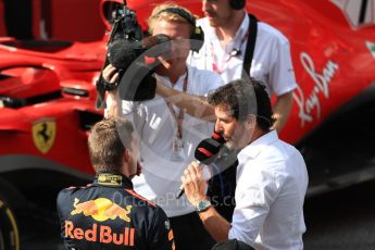 World © Octane Photographic Ltd. Formula 1 – Austrian GP - Race Podium. Aston Martin Red Bull Racing TAG Heuer RB14 – Max Verstappen. Red Bull Ring, Spielberg, Austria. Sunday 1st July 2018.