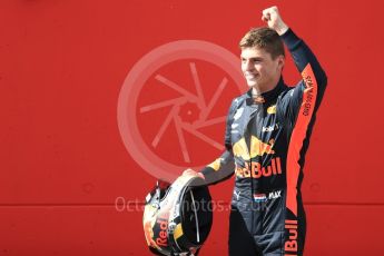 World © Octane Photographic Ltd. Formula 1 – Austrian GP - Race Podium. Aston Martin Red Bull Racing TAG Heuer RB14 – Max Verstappen. Red Bull Ring, Spielberg, Austria. Sunday 1st July 2018.