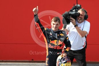 World © Octane Photographic Ltd. Formula 1 – Austrian GP - Race Podium. Aston Martin Red Bull Racing TAG Heuer RB14 – Max Verstappen. Red Bull Ring, Spielberg, Austria. Sunday 1st July 2018.