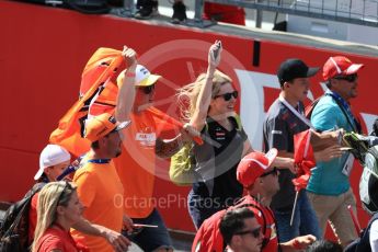 World © Octane Photographic Ltd. Formula 1 – Austrian GP - Race Podium. Max Verstappen fans. Red Bull Ring, Spielberg, Austria. Sunday 1st July 2018.