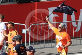 World © Octane Photographic Ltd. Formula 1 – Austrian GP - Race Podium. Max Verstappen fans. Red Bull Ring, Spielberg, Austria. Sunday 1st July 2018.