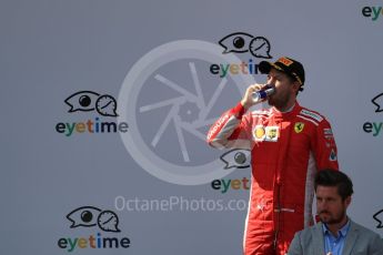 World © Octane Photographic Ltd. Formula 1 – Austrian GP - Race Podium. Scuderia Ferrari SF71-H – Sebastian Vettel. Red Bull Ring, Spielberg, Austria. Sunday 1st July 2018.