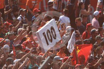 World © Octane Photographic Ltd. Formula 1 – Austrian GP - Race Podium. Max Verstappen fans. Red Bull Ring, Spielberg, Austria. Sunday 1st July 2018.