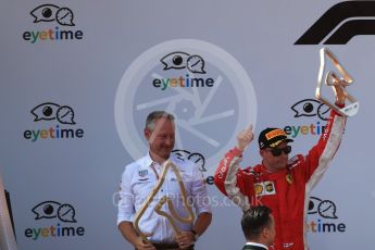 World © Octane Photographic Ltd. Formula 1 – Austrian GP - Race Podium. Scuderia Ferrari SF71-H – Kimi Raikkonen. Red Bull Ring, Spielberg, Austria. Sunday 1st July 2018.