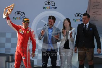 World © Octane Photographic Ltd. Formula 1 – Austrian GP - Race Podium. Scuderia Ferrari SF71-H – Sebastian Vettel. Red Bull Ring, Spielberg, Austria. Sunday 1st July 2018.