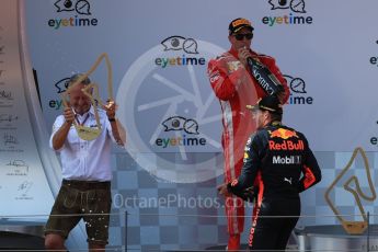 World © Octane Photographic Ltd. Formula 1 – Austrian GP - Race Podium. Aston Martin Red Bull Racing TAG Heuer RB14 – Max Verstappen. Red Bull Ring, Spielberg, Austria. Sunday 1st July 2018.