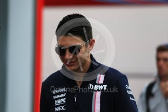 World © Octane Photographic Ltd. Formula 1 – Austrian GP - Paddock. Sahara Force India VJM11 - Esteban Ocon. Red Bull Ring, Spielberg, Austria. Friday 29th June 2018.