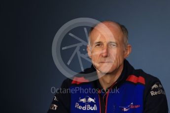 World © Octane Photographic Ltd. Formula 1 - Austrian GP - Friday FIA Team Press Conference. Franz Tost – Team Principal of Scuderia Toro Rosso Red Bull Ring, Spielberg, Austria. Friday 29th June 2018.