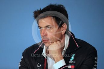 World © Octane Photographic Ltd. Formula 1 - Austrian GP – Friday FIA Team Press Conference. Toto Wolff - Executive Director & Head of Mercedes-Benz Motorsport. Red Bull Ring, Spielberg, Austria. Friday 29th June 2018.