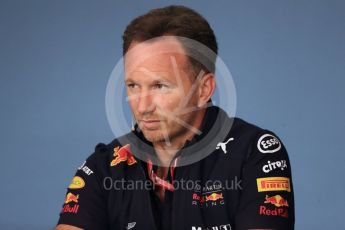 World © Octane Photographic Ltd. Formula 1 - Austrian GP - Friday FIA Team Press Conference. Christian Horner - Team Principal of Red Bull Racing. Red Bull Ring, Spielberg, Austria. Friday 29th June 2018.