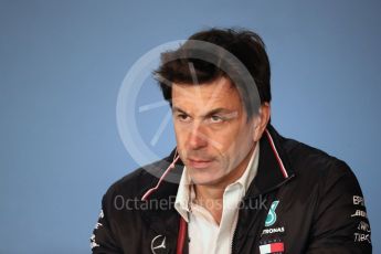 World © Octane Photographic Ltd. Formula 1 - Austrian GP – Friday FIA Team Press Conference. Toto Wolff - Executive Director & Head of Mercedes-Benz Motorsport. Red Bull Ring, Spielberg, Austria. Friday 29th June 2018.