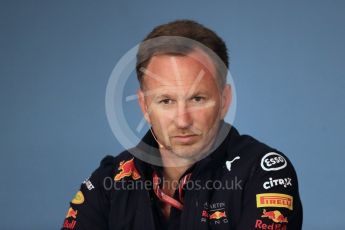 World © Octane Photographic Ltd. Formula 1 - Austrian GP - Friday FIA Team Press Conference. Christian Horner - Team Principal of Red Bull Racing. Red Bull Ring, Spielberg, Austria. Friday 29th June 2018.