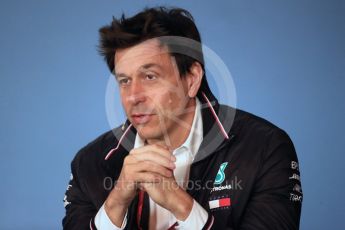 World © Octane Photographic Ltd. Formula 1 - Austrian GP – Friday FIA Team Press Conference. Toto Wolff - Executive Director & Head of Mercedes-Benz Motorsport. Red Bull Ring, Spielberg, Austria. Friday 29th June 2018.