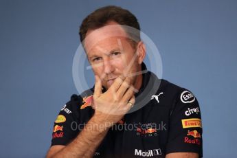 World © Octane Photographic Ltd. Formula 1 - Austrian GP - Friday FIA Team Press Conference. Christian Horner - Team Principal of Red Bull Racing. Red Bull Ring, Spielberg, Austria. Friday 29th June 2018.