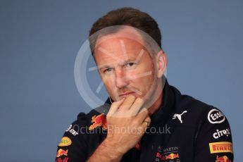 World © Octane Photographic Ltd. Formula 1 - Austrian GP - Friday FIA Team Press Conference. Christian Horner - Team Principal of Red Bull Racing. Red Bull Ring, Spielberg, Austria. Friday 29th June 2018.