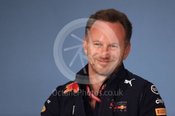 World © Octane Photographic Ltd. Formula 1 - Austrian GP - Friday FIA Team Press Conference. Christian Horner - Team Principal of Red Bull Racing. Red Bull Ring, Spielberg, Austria. Friday 29th June 2018.
