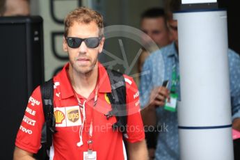 World © Octane Photographic Ltd. Formula 1 – Austrian GP - Paddock. Scuderia Ferrari SF71-H – Sebastian Vettel. Red Bull Ring, Spielberg, Austria. Saturday 30th June 2018.