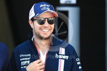 World © Octane Photographic Ltd. Formula 1 – Austrian GP - Paddock. Sahara Force India VJM11 - Sergio Perez. Red Bull Ring, Spielberg, Austria. Sunday 1st July 2018.