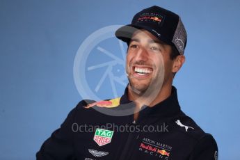 World © Octane Photographic Ltd. Formula 1 – French GP - Thursday Driver Press Conference. Aston Martin Red Bull Racing TAG Heuer – Daniel Ricciardo. Red Bull Ring, Spielberg, Austria. Thursday 28th June 2018.