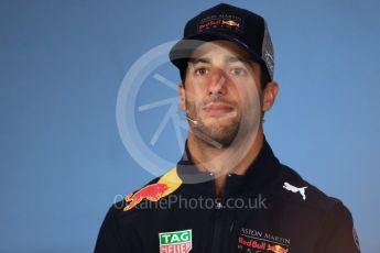World © Octane Photographic Ltd. Formula 1 – French GP - Thursday Driver Press Conference. Aston Martin Red Bull Racing TAG Heuer – Daniel Ricciardo. Red Bull Ring, Spielberg, Austria. Thursday 28th June 2018.