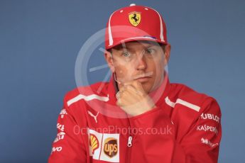 World © Octane Photographic Ltd. Formula 1 – French GP - Thursday Driver Press Conference. Scuderia Ferrari – Kimi Raikkonen. Red Bull Ring, Spielberg, Austria. Thursday 28th June 2018.