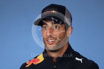 World © Octane Photographic Ltd. Formula 1 – French GP - Thursday Driver Press Conference. Aston Martin Red Bull Racing TAG Heuer – Daniel Ricciardo. Red Bull Ring, Spielberg, Austria. Thursday 28th June 2018.
