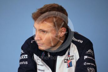 World © Octane Photographic Ltd. Formula 1 – French GP - Thursday Driver Press Conference. Williams Martini Racing - Sergey Sirotkin. Red Bull Ring, Spielberg, Austria. Thursday 28th June 2018.