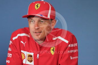 World © Octane Photographic Ltd. Formula 1 – French GP - Thursday Driver Press Conference. Scuderia Ferrari – Kimi Raikkonen. Red Bull Ring, Spielberg, Austria. Thursday 28th June 2018.