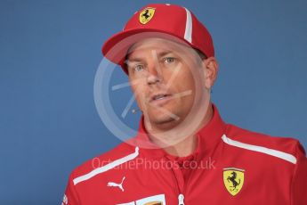 World © Octane Photographic Ltd. Formula 1 – French GP - Thursday Driver Press Conference. Scuderia Ferrari – Kimi Raikkonen. Red Bull Ring, Spielberg, Austria. Thursday 28th June 2018.