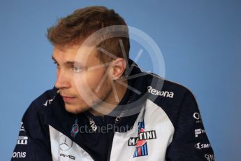 World © Octane Photographic Ltd. Formula 1 – French GP - Thursday Driver Press Conference. Williams Martini Racing - Sergey Sirotkin. Red Bull Ring, Spielberg, Austria. Thursday 28th June 2018.