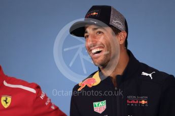 World © Octane Photographic Ltd. Formula 1 – French GP - Thursday Driver Press Conference. Aston Martin Red Bull Racing TAG Heuer – Daniel Ricciardo. Red Bull Ring, Spielberg, Austria. Thursday 28th June 2018.