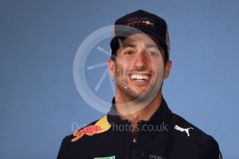 World © Octane Photographic Ltd. Formula 1 – French GP - Thursday Driver Press Conference. Aston Martin Red Bull Racing TAG Heuer – Daniel Ricciardo. Red Bull Ring, Spielberg, Austria. Thursday 28th June 2018.
