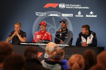 World © Octane Photographic Ltd. Formula 1 – French GP - Thursday Driver Press Conference. Haas F1 Team – Kevin Magnussen, Scuderia Ferrari – Kimi Raikkonen, Aston Martin Red Bull Racing TAG Heuer – Daniel Ricciardo and Williams Martini Racing - Sergey Sirotkin. Red Bull Ring, Spielberg, Austria. Thursday 28th June 2018.