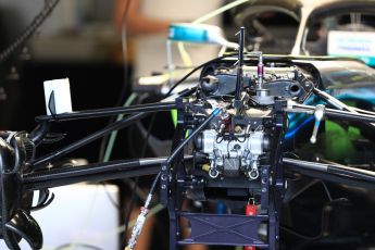 World © Octane Photographic Ltd. Formula 1 – Austrian GP - Pit Lane. Mercedes AMG Petronas Motorsport AMG F1 W09 EQ Power+. Red Bull Ring, Spielberg, Austria. Thursday 28th June 2018.