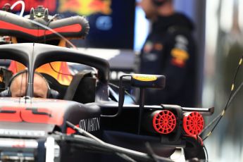 World © Octane Photographic Ltd. Formula 1 – Austrian GP - Pit Lane. Aston Martin Red Bull Racing TAG Heuer RB14. Red Bull Ring, Spielberg, Austria. Thursday 28th June 2018.