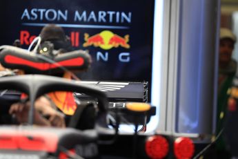 World © Octane Photographic Ltd. Formula 1 – Austrian GP - Pit Lane. Aston Martin Red Bull Racing TAG Heuer RB14. Red Bull Ring, Spielberg, Austria. Thursday 28th June 2018.